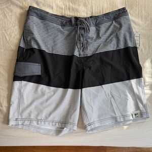 George Men's Black and Gray Board Shorts